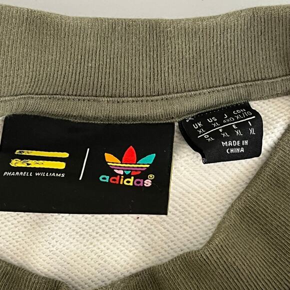 Adidas Sweatshirt Mens XL  Pharrell Williams Camo Print Crewneck - Picture 3 of 16